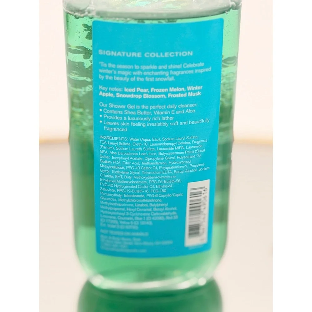 Bath & Body Works Fresh Sparkling Snow Shower Gel 10oz Signature Collection New